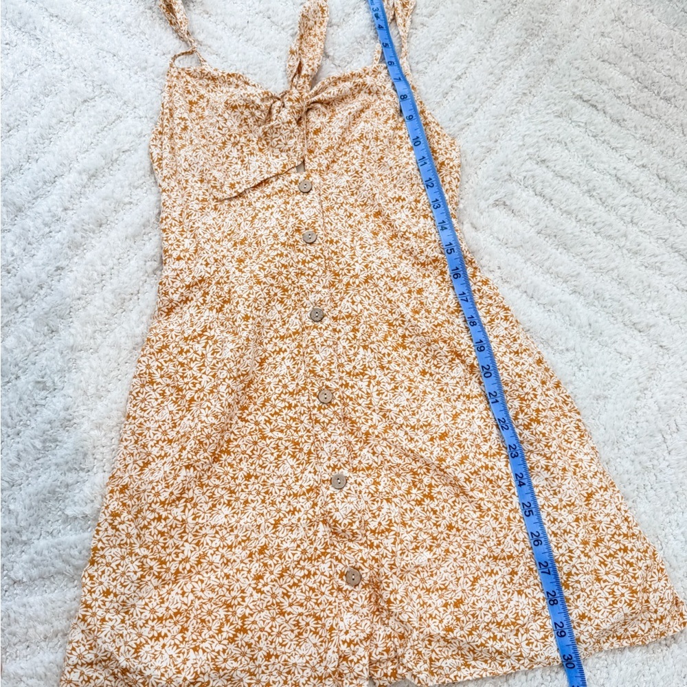 Pink Lily Amber Floral Mini Dress Ruffle Button Front - Size Small - Picture 2 of 8